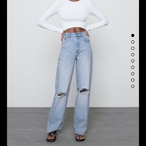 Zara wide leg jeans